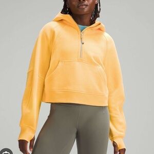 Lululemon Athletica Mango Dream Scuba Orange Sweatshirt Hoodie Jacket M/L